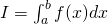 Rendered by QuickLaTeX.com I=\int_{a}^{b}f(x)dx