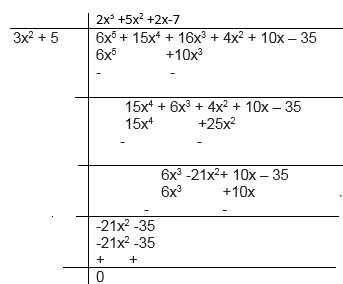 Class 10 Maths Divisions Problems  for Polynomials