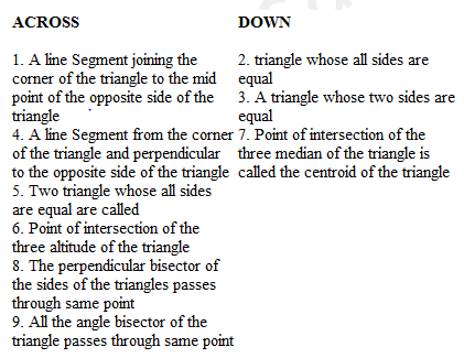 Triangles class 9 extra questions