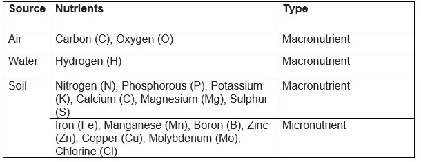 Nutrient management Class 9 