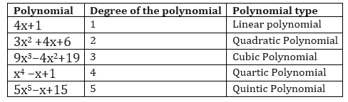 polynomial types
