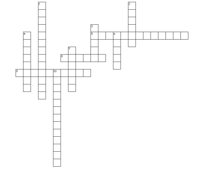 Crossword for Line and Angle