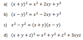 Class 9 Maths Important Questions  for  Polynomial