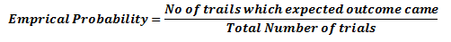 emprical probability formula