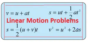 how to solve motion in one dimension problem