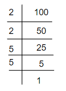 What is the prime factorization of 100