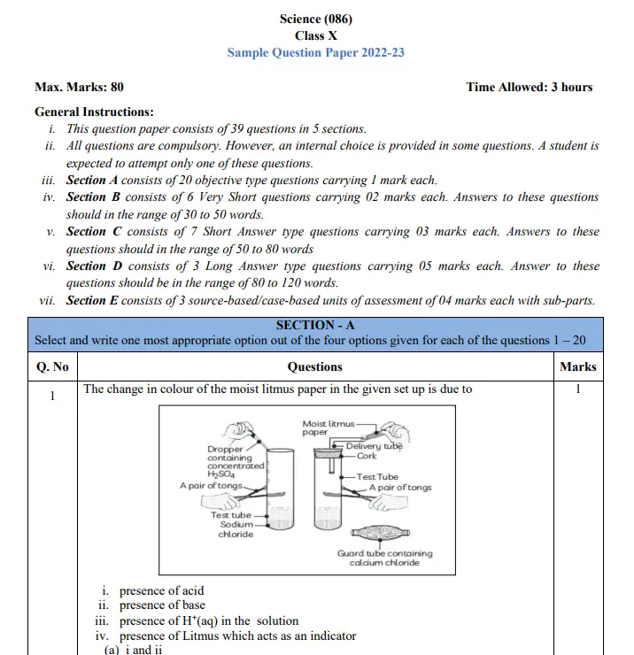 Science paper deals class 10