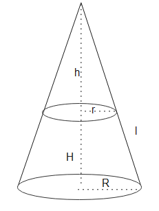Proof of Formula for Volume  frustum of cone