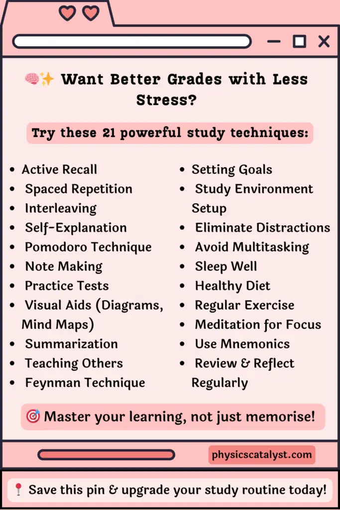 Better Grades with Less Stress