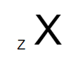 Atomic Number in subscript notation