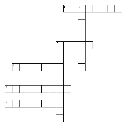 Crossword puzzle Chapter 8 Body Movements