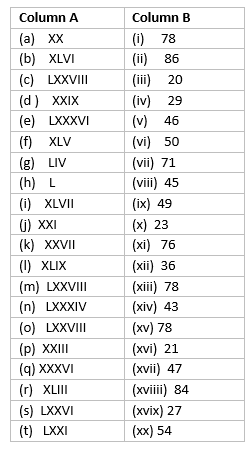 Numerals 2019 roman xxiv numbers xxv Color Coded