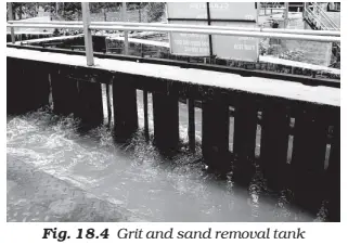 grit and sand removal in waste water treatment