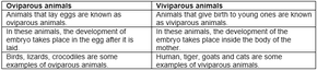 Reproduction in animals Class 8 Important Questions and answers