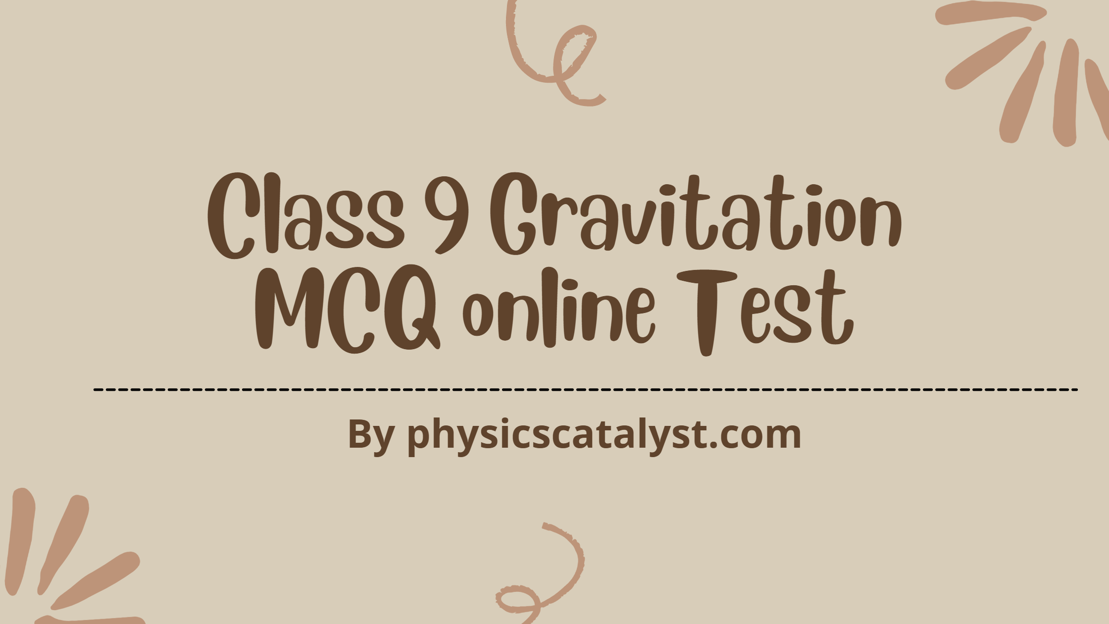 gravitation class 9 mcq online test