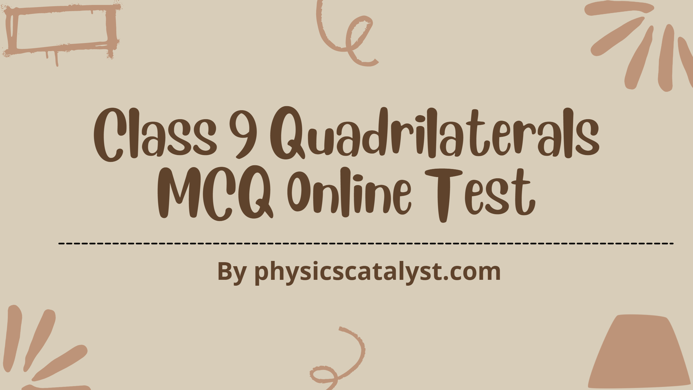 Class 9 Quadrilaterals MCQ Online Test blog banner